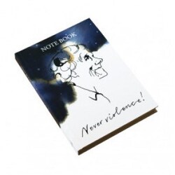 Billede af Astrid Lindgren Notebook A5 Never Violence - Notesbog