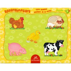 11: Die Spiegelburg Frame Puzzle Farm Animals - Puslespil