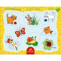 10: Die Spiegelburg Googly Eye Puzzle - My Favourite Animals - Puslespil