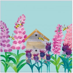 2totango Pop Up Card Garden Bees - Postkort