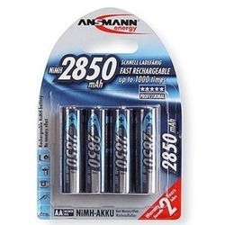 Ansmann AA / R06 Mignon 2850 mAh - 4 stk. genopladelige batterier
