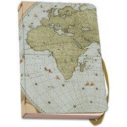 Bekking & Blitz Notebook A6 World Map - Notesbog