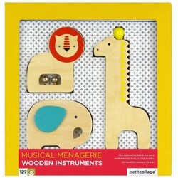 Petit collage - Wooden Animal Instruments