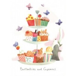 Two Bad Mice Greeting Card Butterflies And - Kort