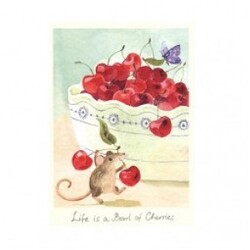 Two Bad Mice Greeting Card Life Is A Bowl - Kort