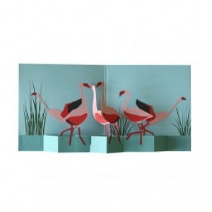 Billede af 2totango Pop-up Card Flamingos - Kort