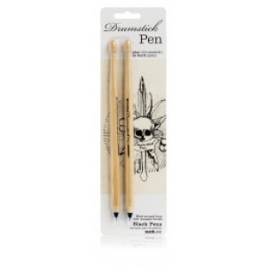 Suck Uk Drumstick Pen Black Ink - Skriveredskaber