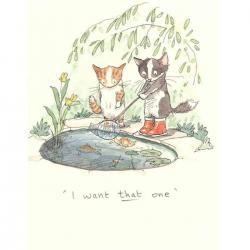 Two Bad Mice - Greeting Card, I Want That One