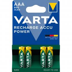 Varta Recharge Accu Power Aaa 800mah 4 Pack (b) - Batteri