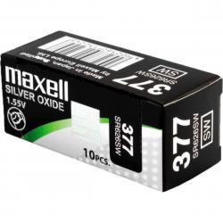 Maxell Silver-oxid, Sr626sw(377), 1.55v, 10-pack - Batteri