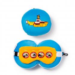 Relaxeazzz The Beatles Yellow Submarine Plush Travel Pillow & Eye Mask - Nakkepude