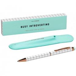 Yes Studio - Pen & Case Busy Introverting Kuglepen med holder