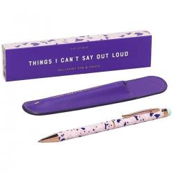 Yes Studio - Pen & Case Things I Can't Say Out Loud Kuglepen med holder