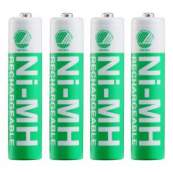 Deltaco Ultimate Ni-mh Rechargeable, Lr03/aaa Size, 1000mah, 4-pack - Batteri