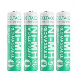 Deltaco Ultimate Nimh Rechargeable Lr03/aaa Size 750mah 4pack(sg) - Batteri